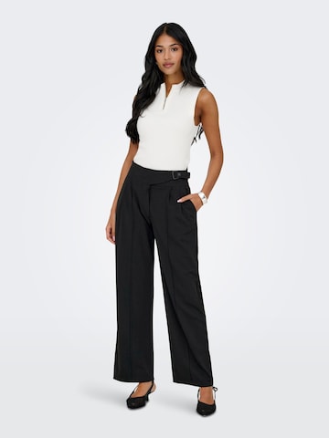 JDY - Pierna ancha Pantalón plisado 'JDYGeggo' en negro