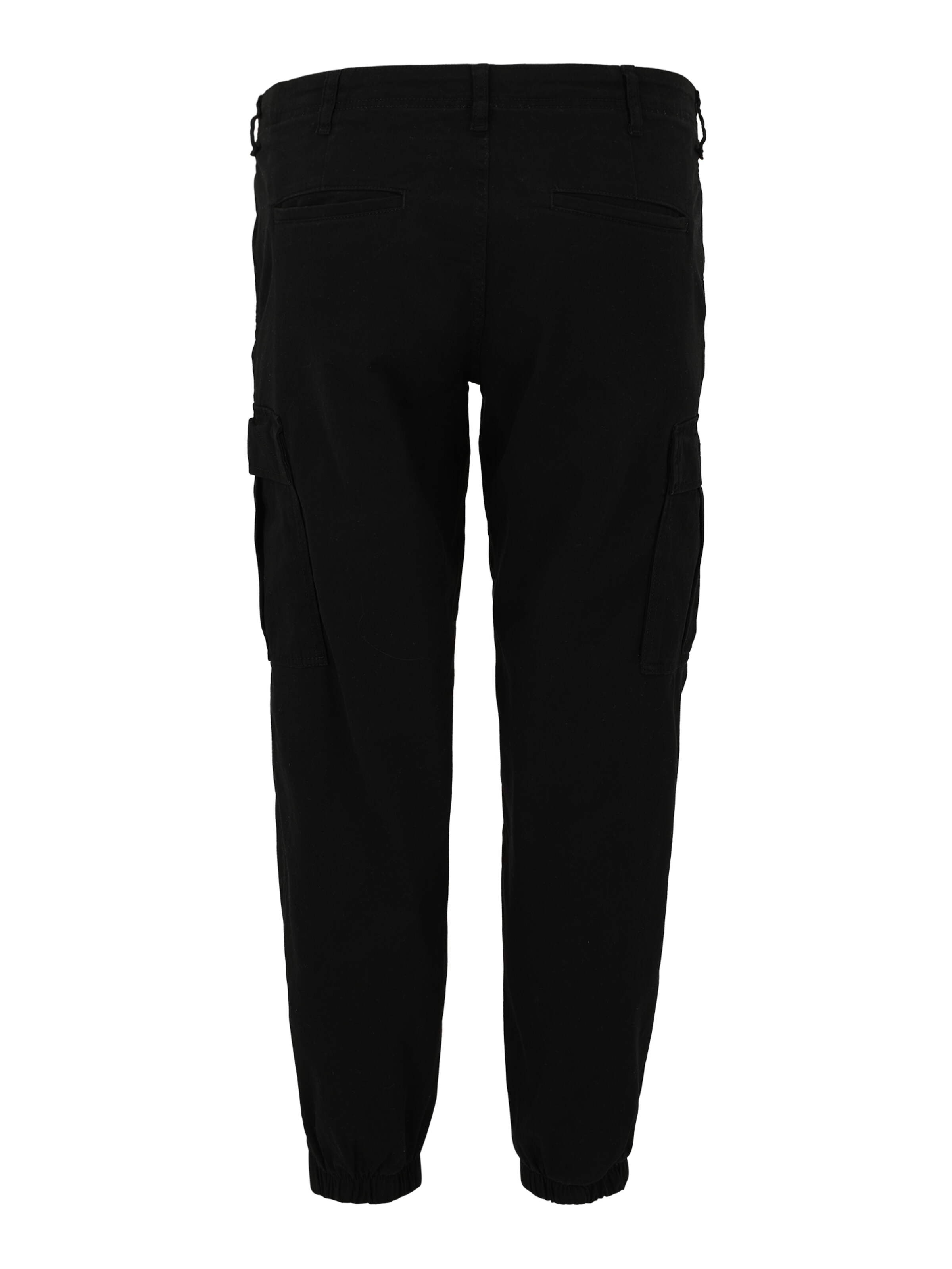 Jack & Jones Plus Szabványos Cargo nadrágok 'JPSTKANE JJJONNIE' - fekete