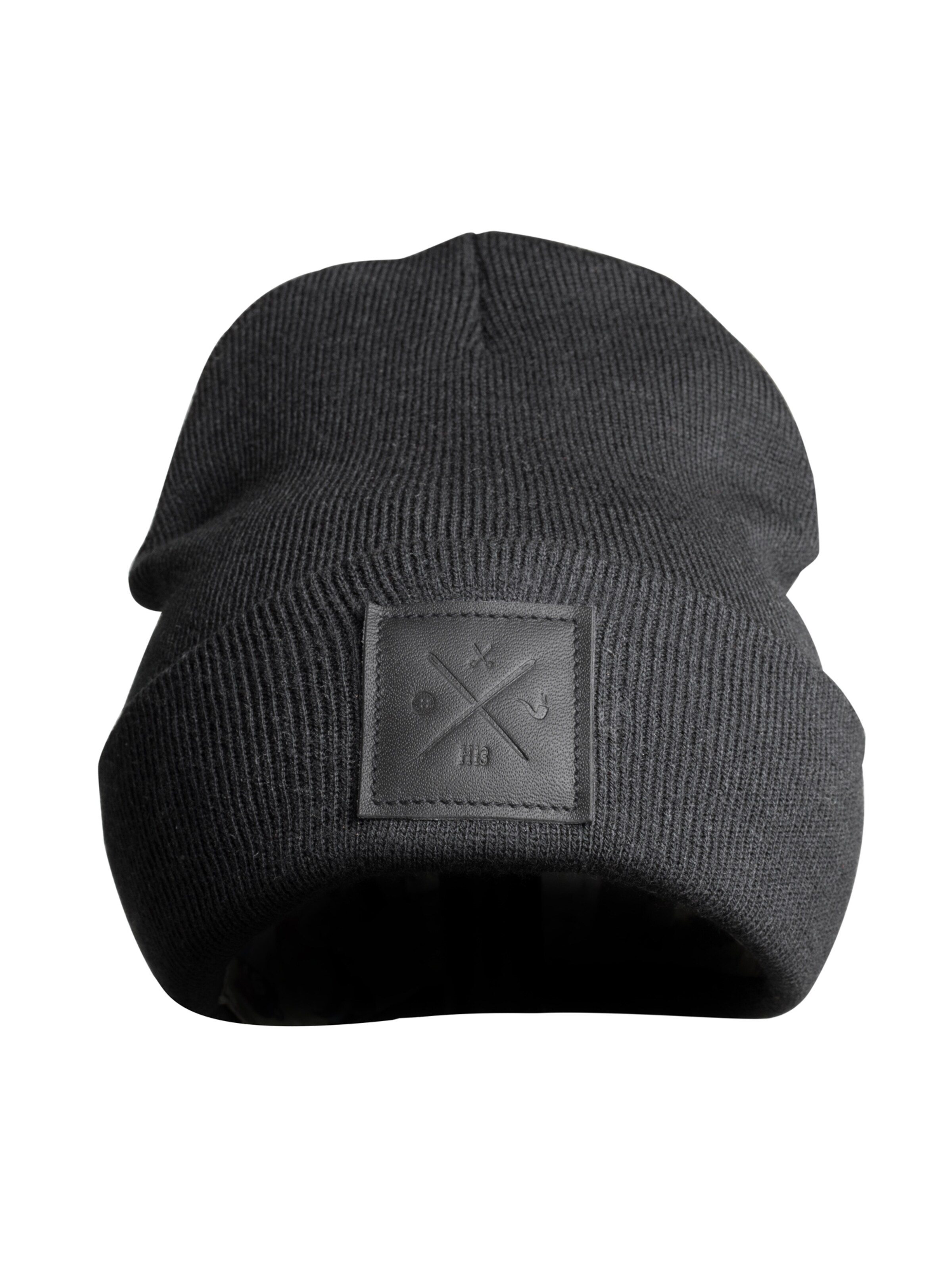 Manufaktur13 Mütze 'Rough'‌‌‌‌‌‌ in Schwarz: Vorderseite