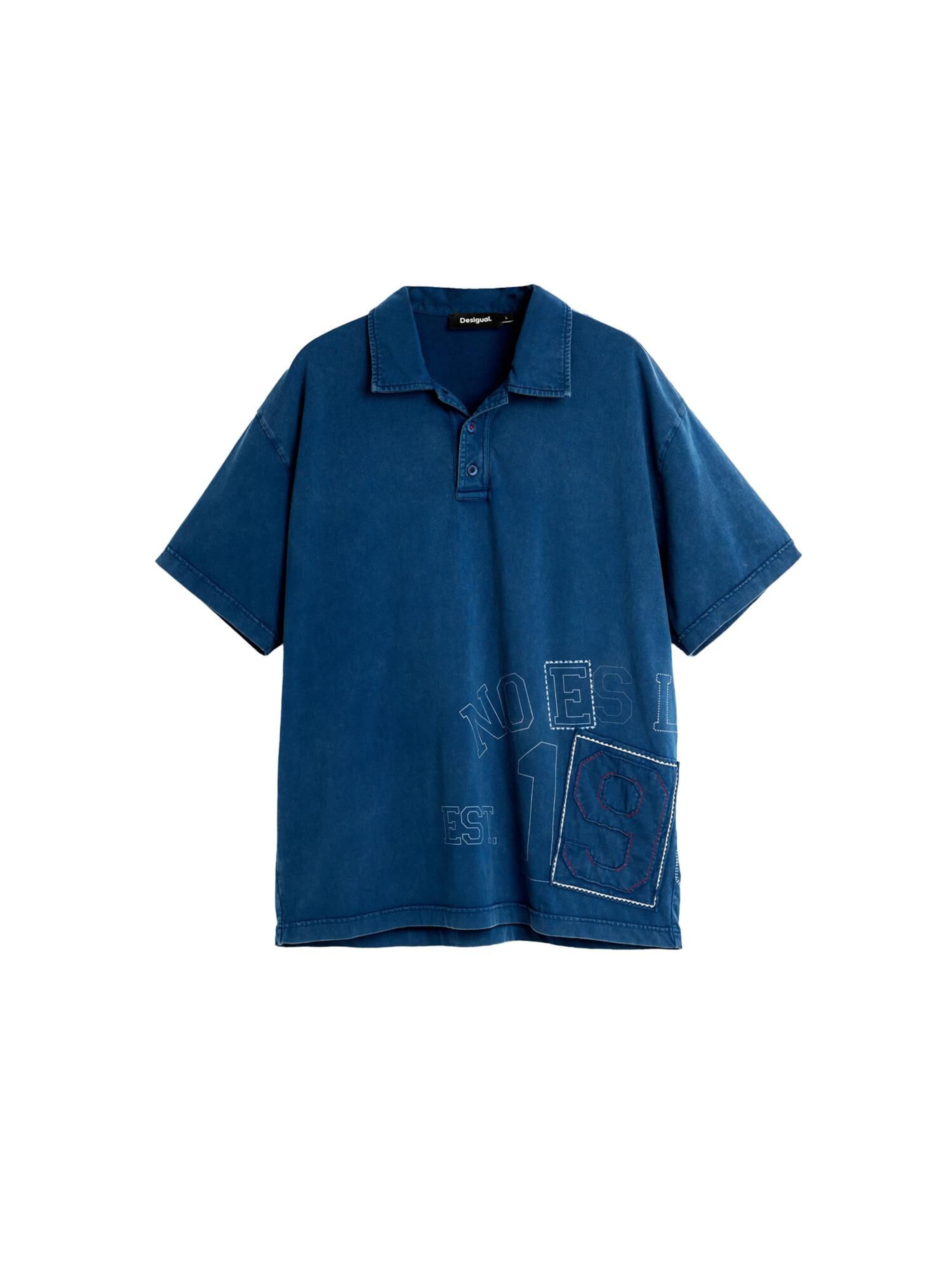 Desigual - Camiseta en azul: frente