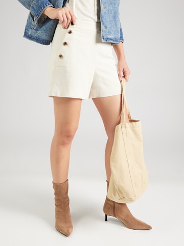 & Other Stories Regular Broek in Beige: voorkant
