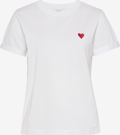 LASCANA T-Shirt in rot / weiß, Produktansicht