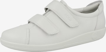 ECCO Athletic Lace-Up Shoes 'Soft 2.0' in White: front