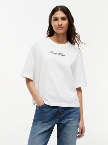 TOMMY HILFIGER Koszulka 'CLASSIC' w kolorze biały: przód