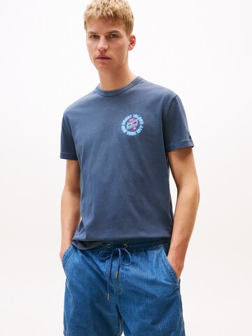 T-Shirt 'NOVELTY FAIR' Tommy Jeans en bleu : devant