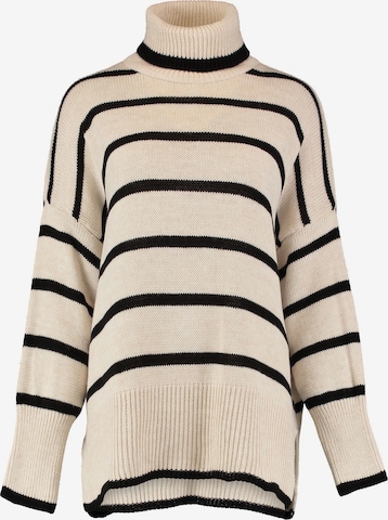 Pull-over 'Ranja' Hailys en beige : devant