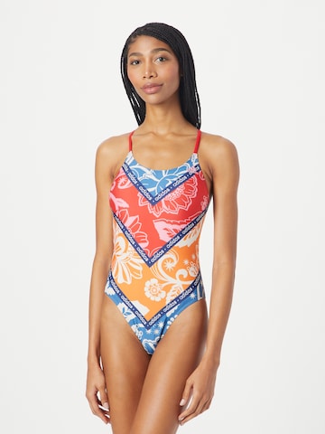 ADIDAS SPORTSWEAR Bralette Active Swimsuit 'adidas x Farm Rio' in Red: front