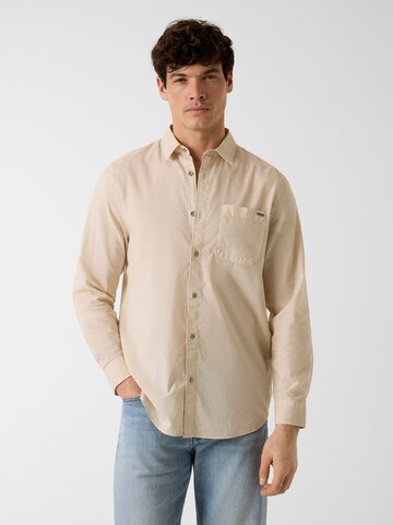 GUESS Regular fit Button Up Shirt in Beige: front