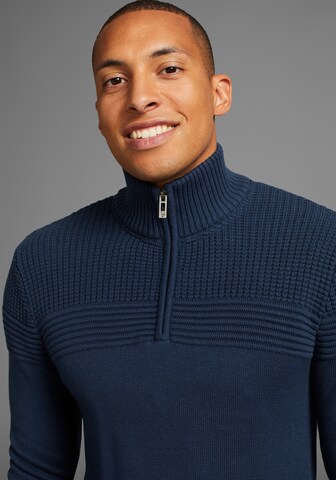 Bruno Banani LM Pullover in Blau