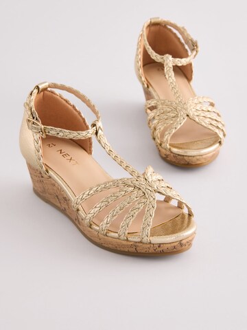 Next - Sandalias en oro