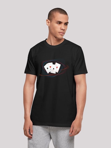 F4NT4STIC Shirt 'Poker ' in Black: front