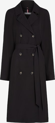 TOMMY HILFIGER Välikausitakki 'ESSENTIAL FLUID TRENCH' värissä musta: etupuoli