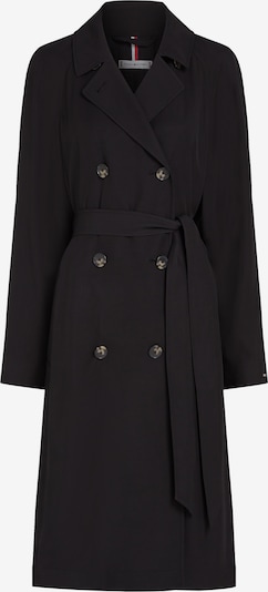 Demisezoninis paltas 'ESSENTIAL FLUID TRENCH' iš TOMMY HILFIGER, spalva – juoda, Prekių apžvalga