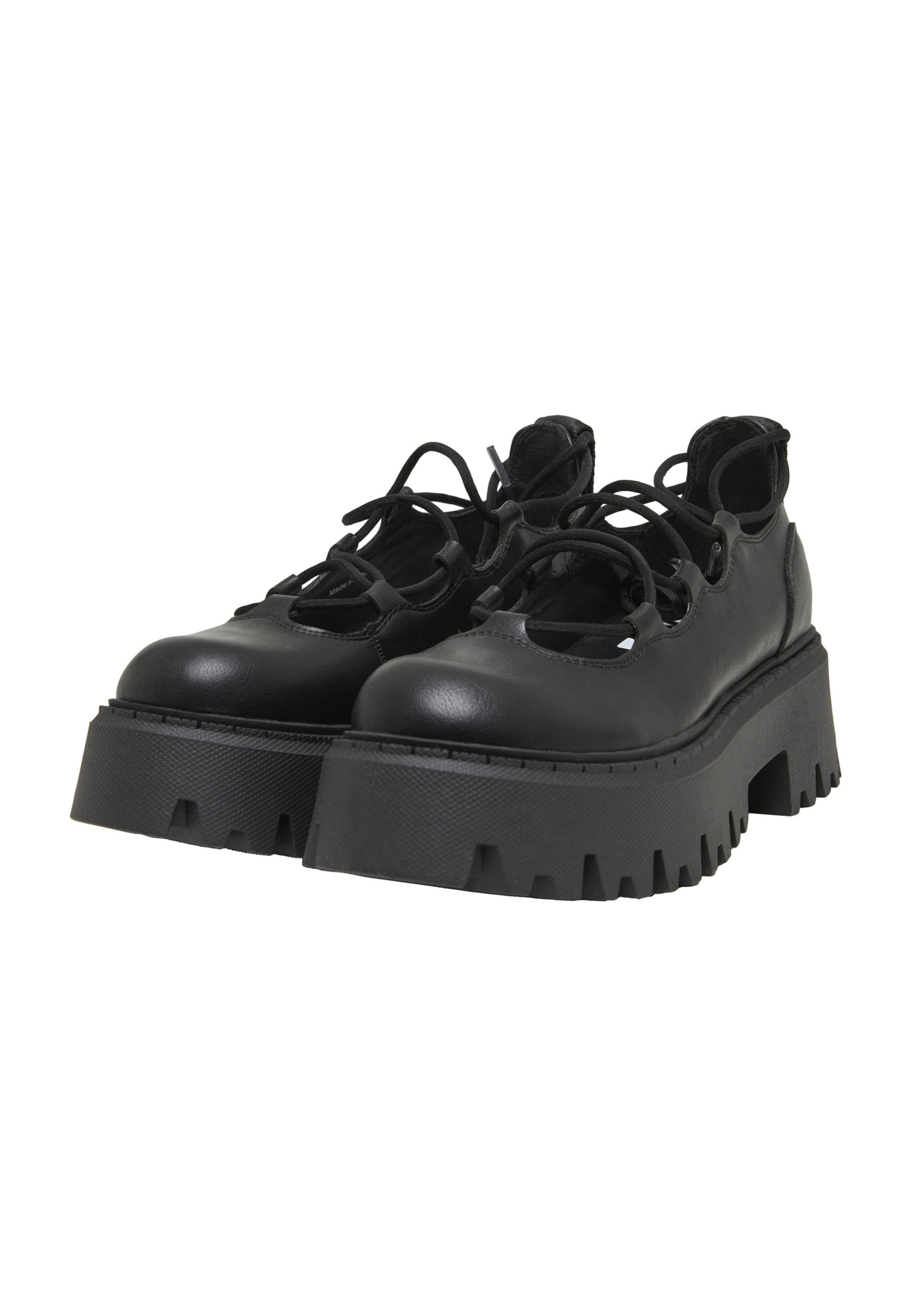 BUFFALO - Sapato com atacadores 'Aspen Ghillie' em preto