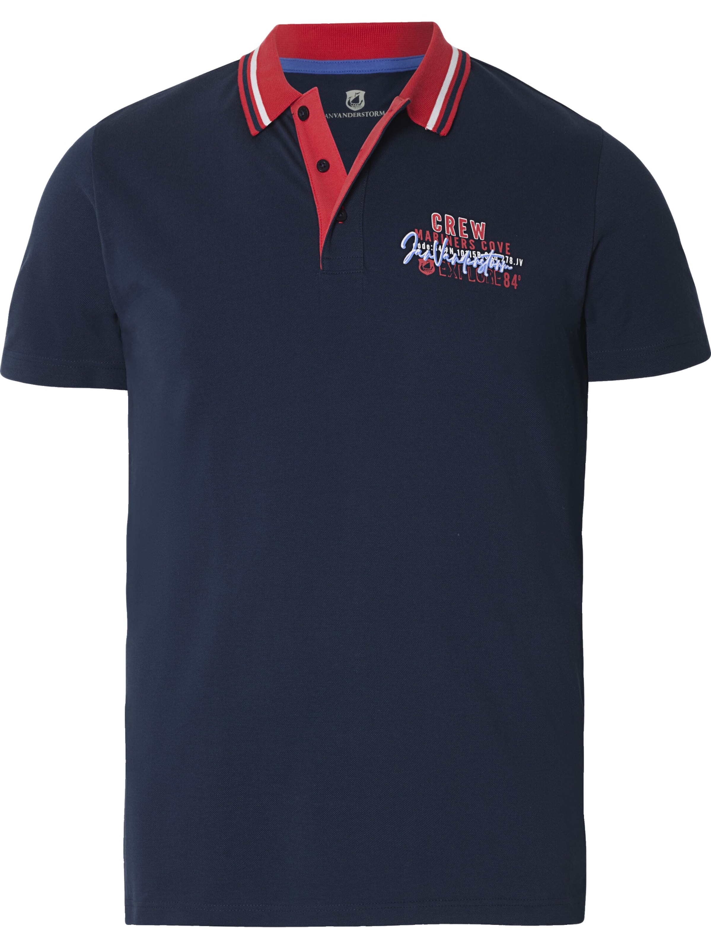 Jan Vanderstorm Doppelpack Poloshirt 'Teofil' in Blau