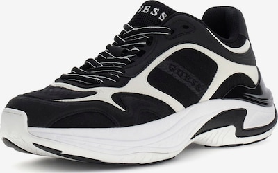 GUESS Niske tenisice 'SQUAN' u crna / bijela, Pregled proizvoda