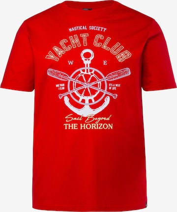 Men Plus T-Shirt in Rot: Vorderseite