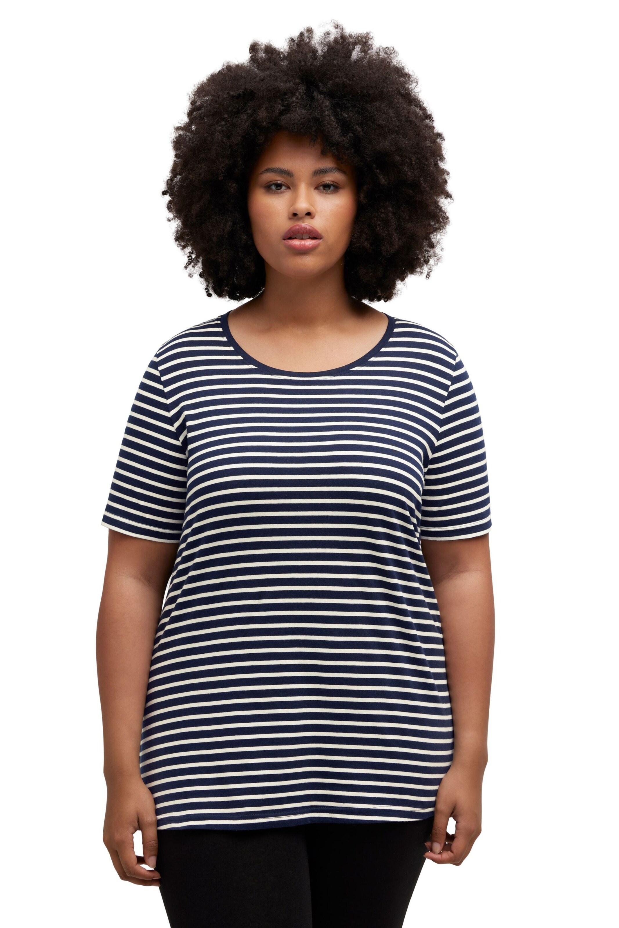 Ulla Popken Schlafshirt in Blau: Vorderseite