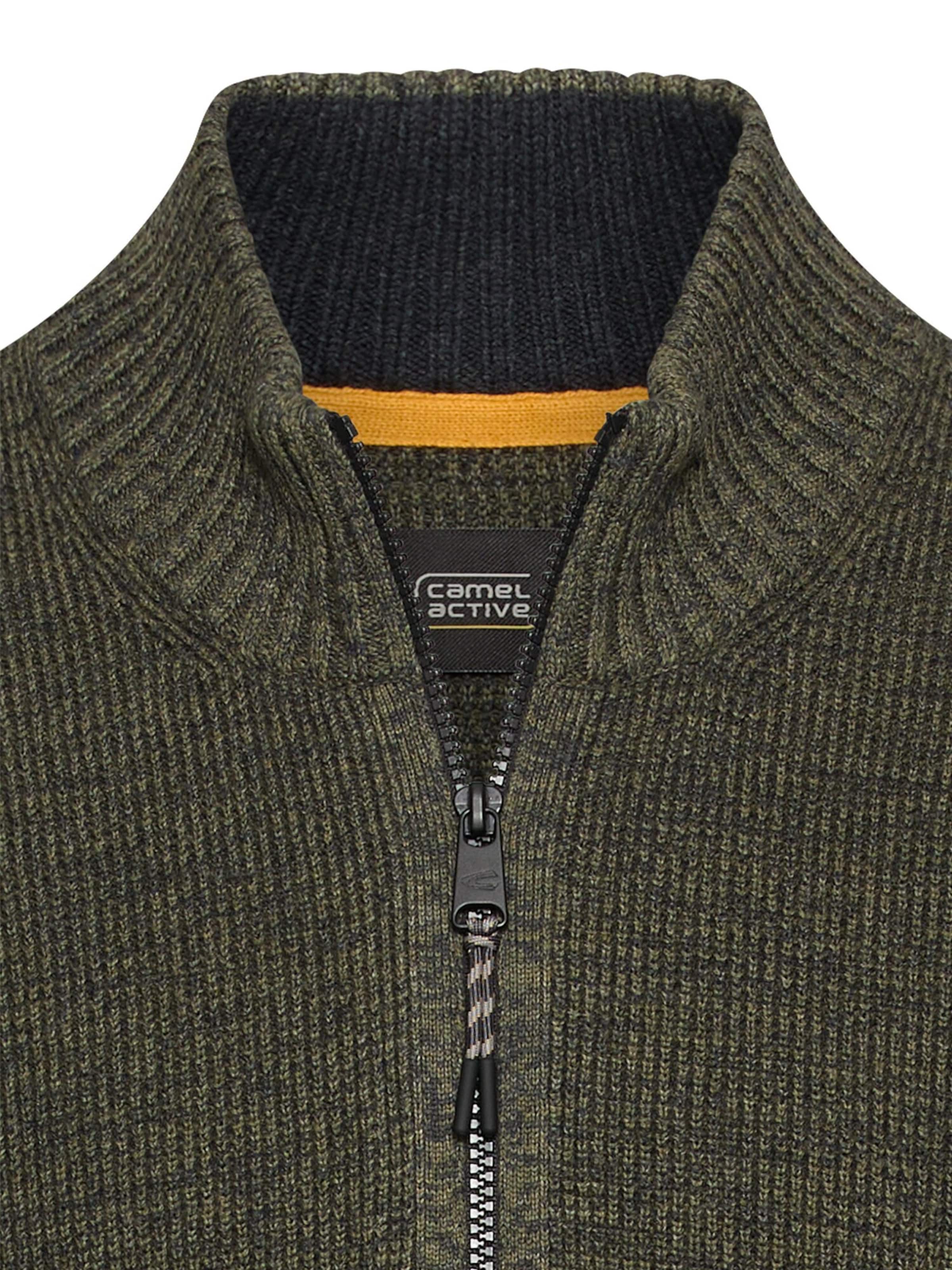 CAMEL ACTIVE Strickjacke in Grün