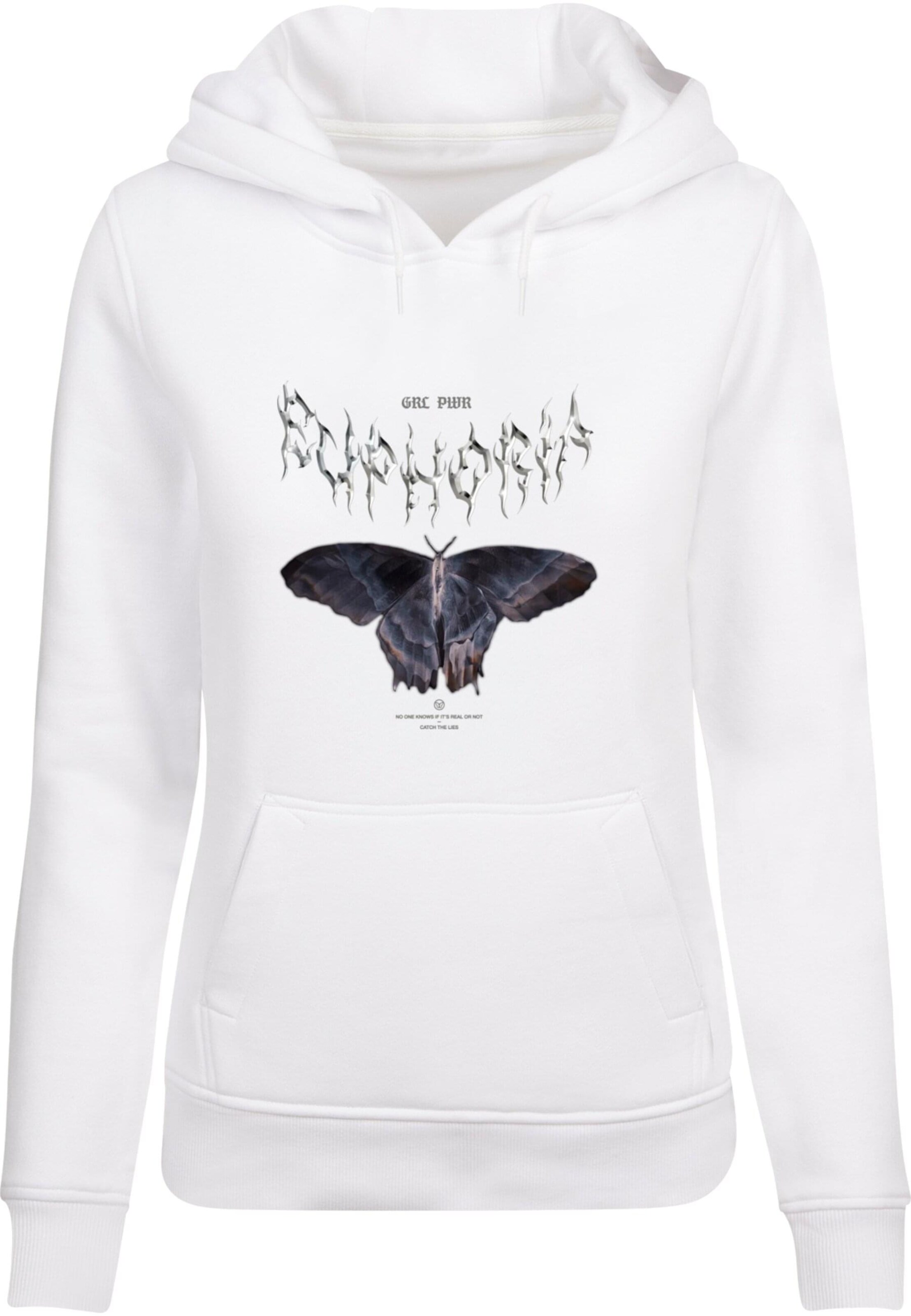 Mister Tee Sweatshirt  Euphoria' in Weiß: Vorderseite