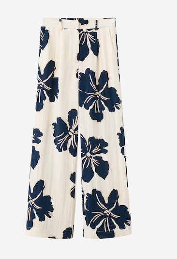 MANGO Laskoshousut 'TROUSERS DOTTER' koossa 34 värissä yönsininen / offwhite, Tuotenäkymä