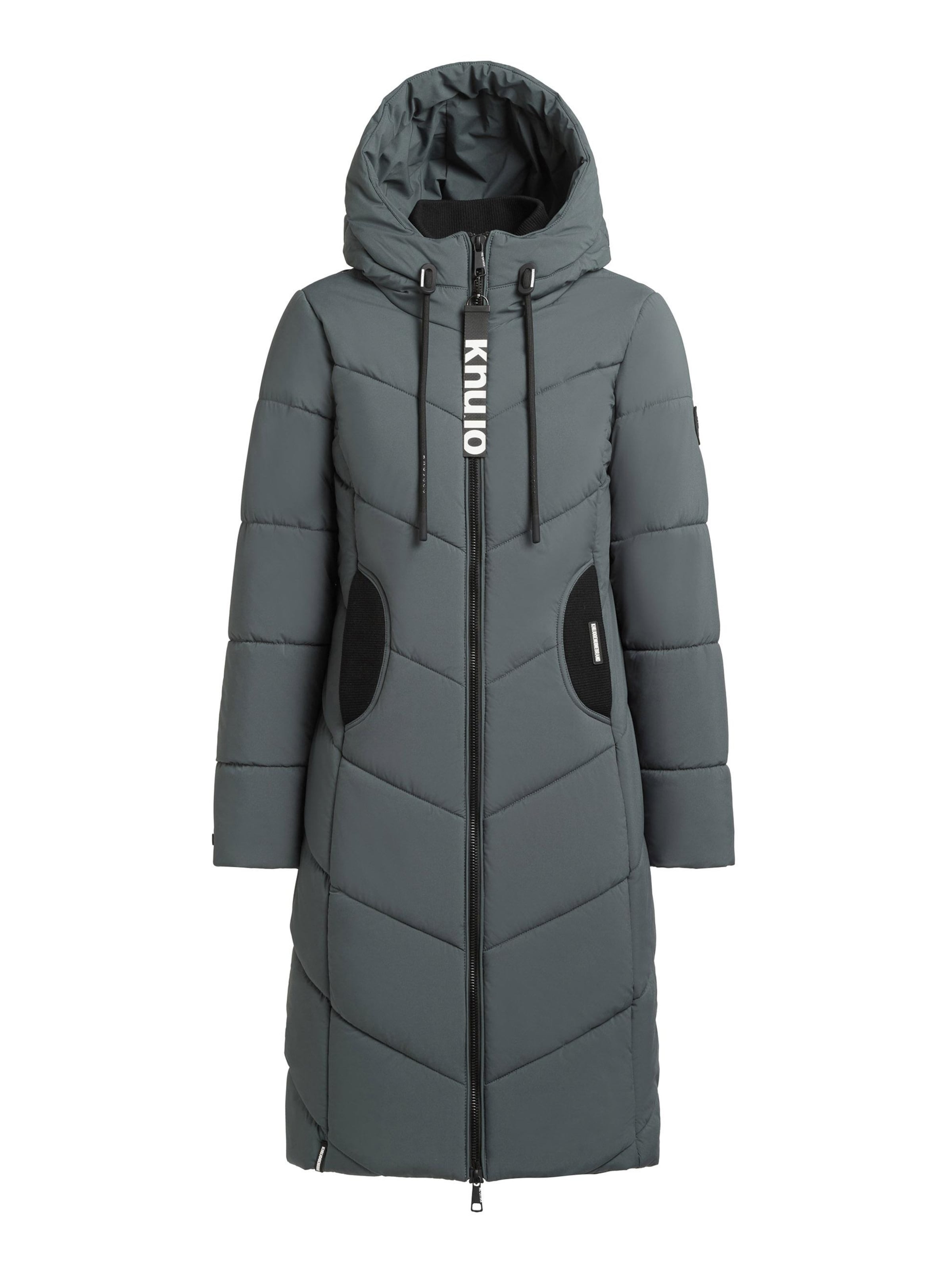 khujo Winter coat 'Aribay4 Light-YM' in Grey / Black, Item view