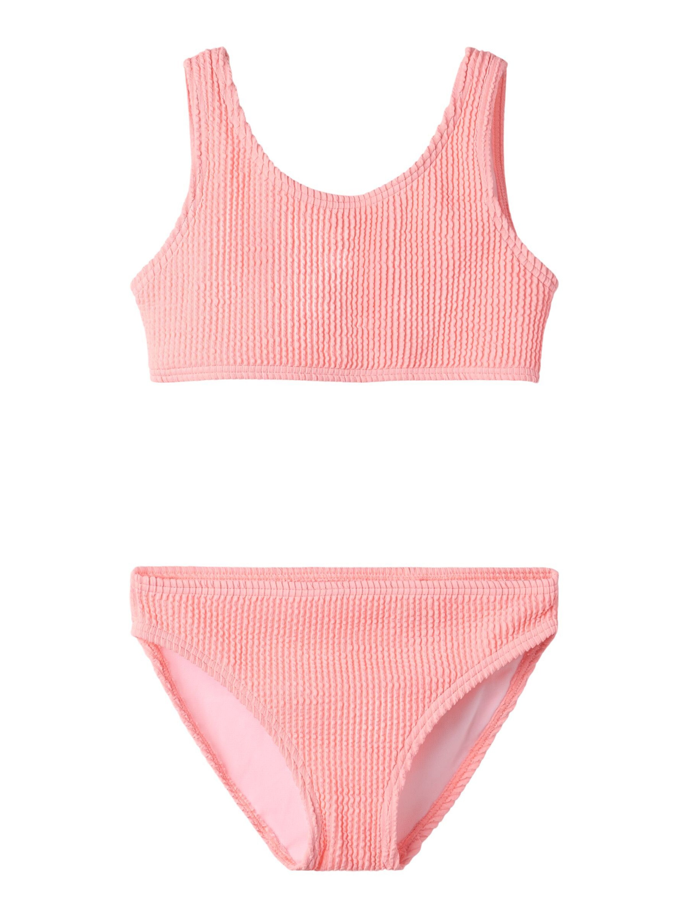 NAME IT Bustier Bikini in Roze: voorkant