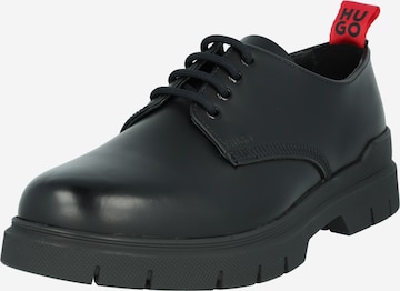 Pantofi cu șireturi 'Ryan' de la HUGO Red pe negru: față