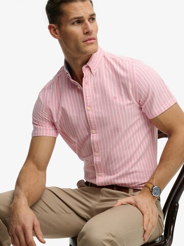 Superdry & Co Regular fit Button Up Shirt in Orange