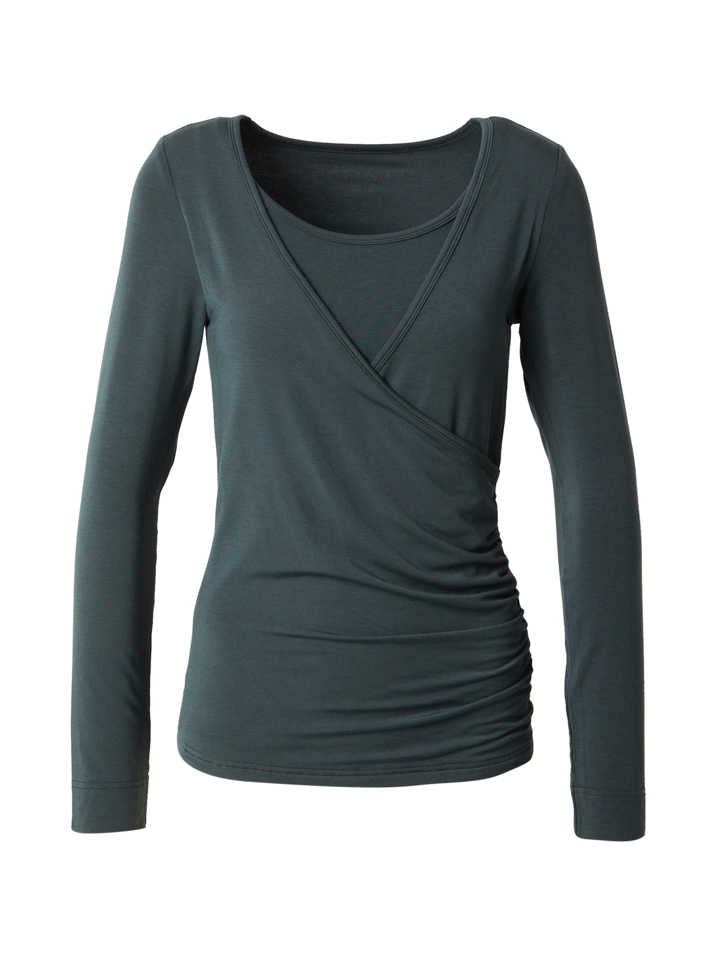 CURARE Yogawear Funkcionalna majica 'Flow' | zelena barva: sprednja stran