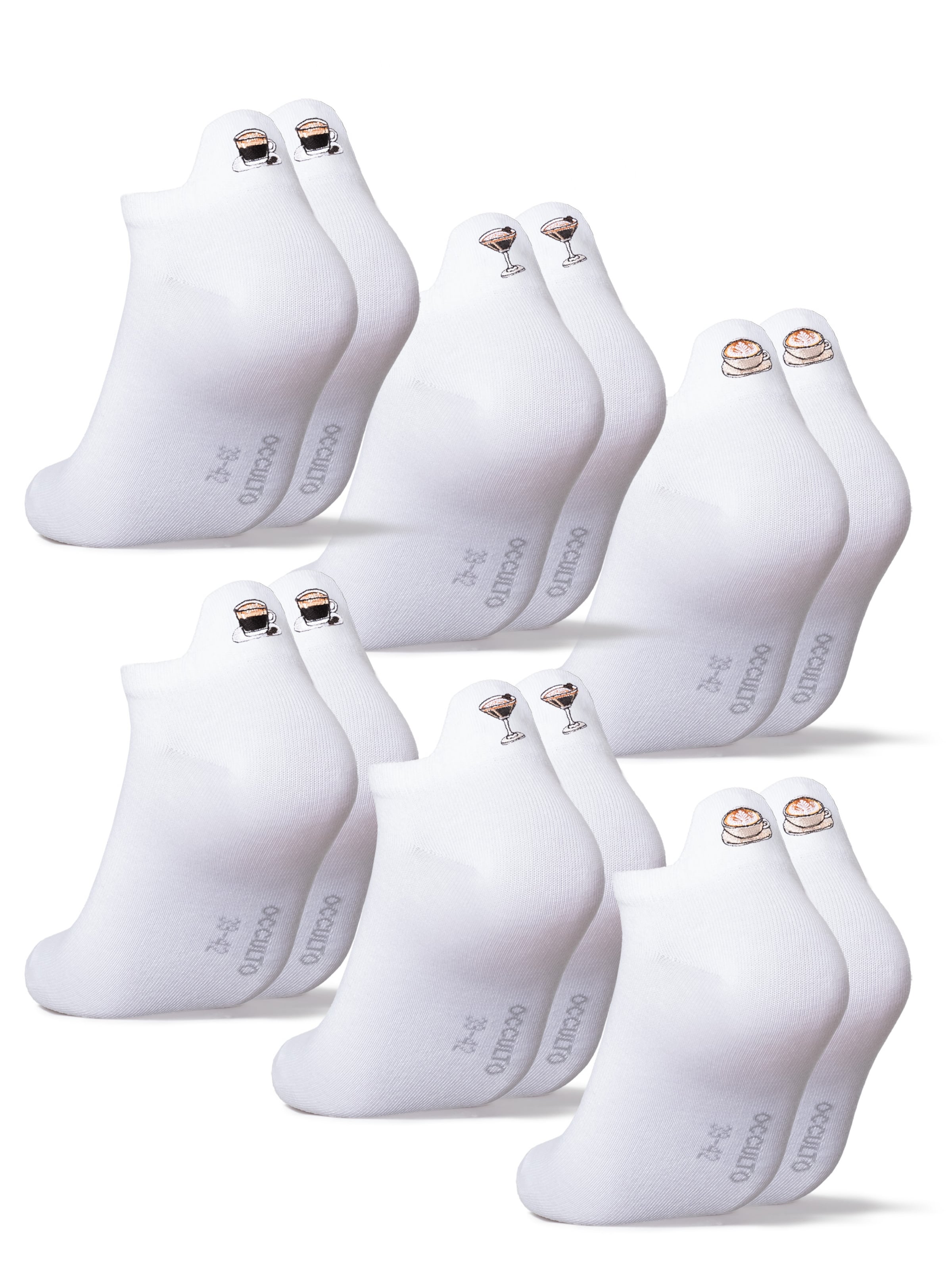 Occulto Ankle Socks 'Luca' in Brown: front