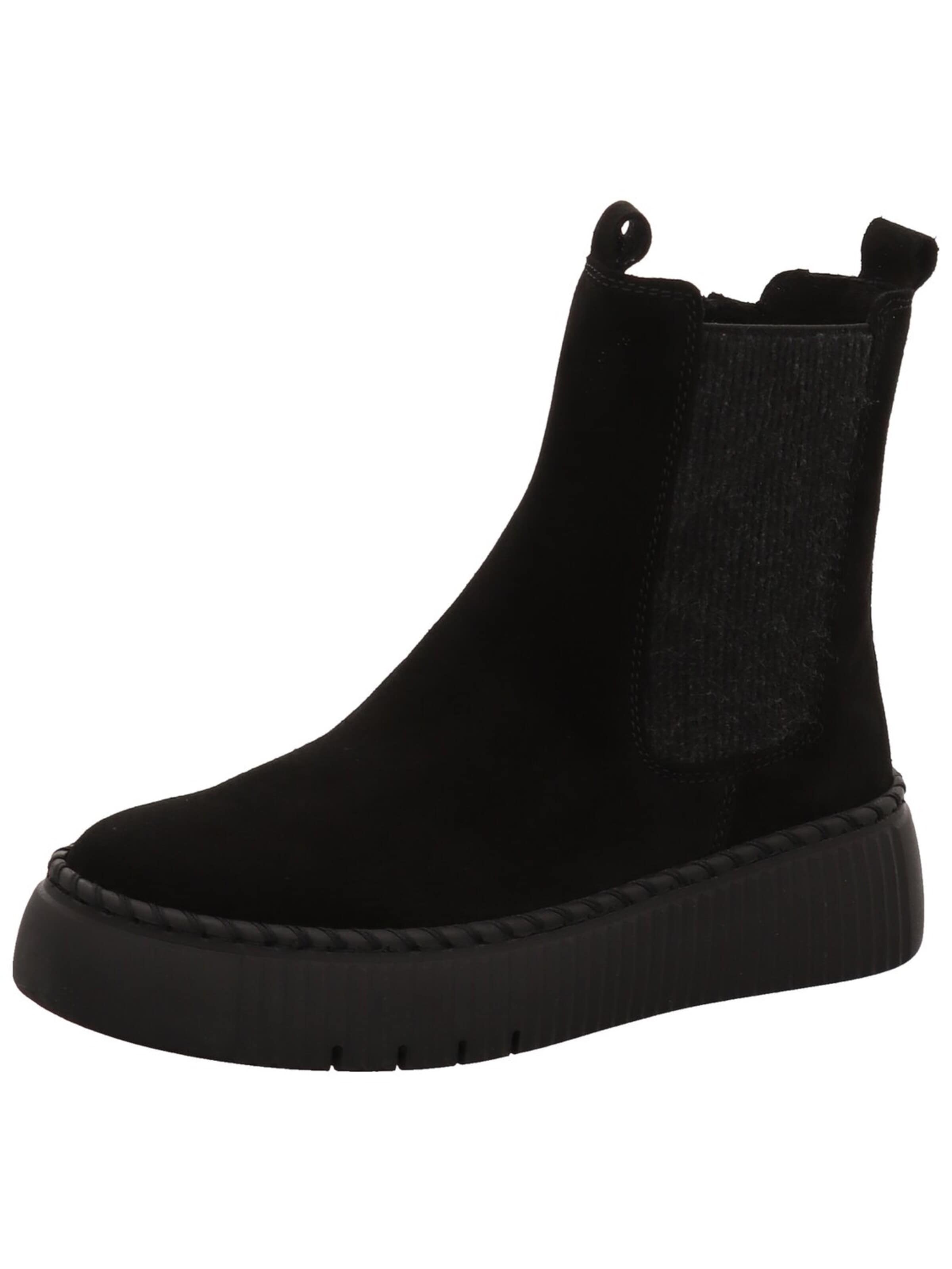 GABOR - Botines con cordones 'Schnürstiefel Damen 73-540-17 Echtleder in schwarz' en negro: frente