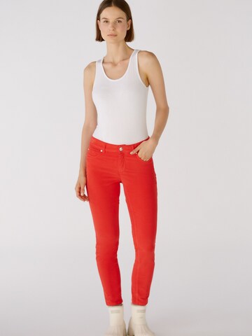 OUI Slimfit Hose 'BAXTOR' in Rot
