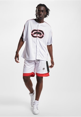 Regular Pantaloni 'BBall' de la Ecko Unlimited pe alb: față