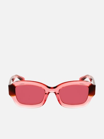 Longchamp Zonnebril 'Longchamp LO749S Transparent olive/havana 50/21/140 Women Sunglasses' in Roze: voorkant