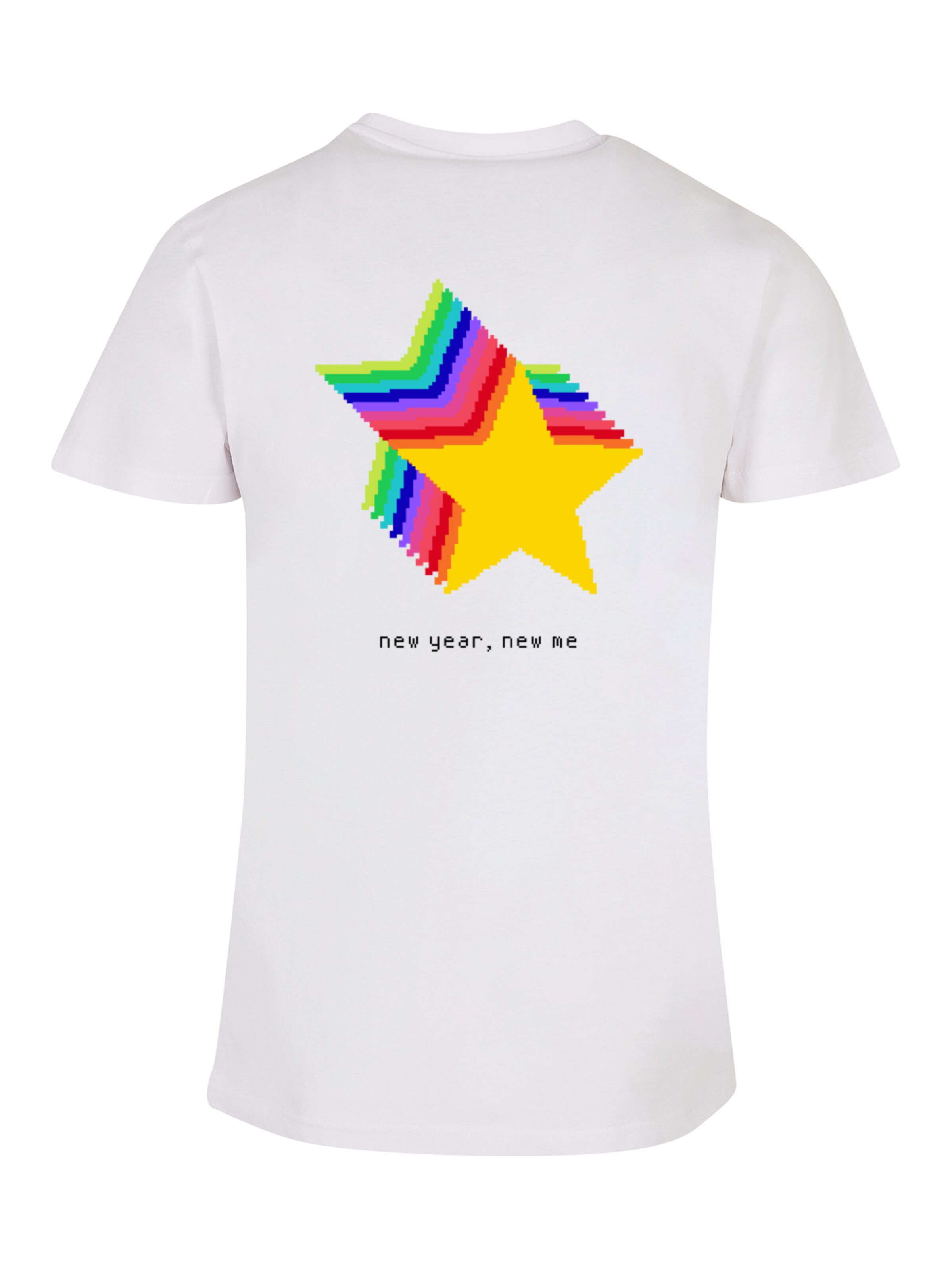 F4NT4STIC Shirt 'Happy People Only' in Weiß