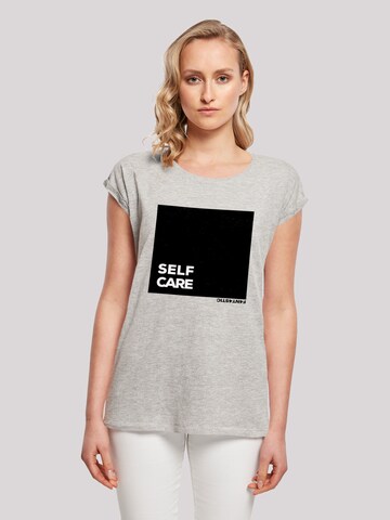 F4NT4STIC Shirt 'Self Care' in Grau: predná strana
