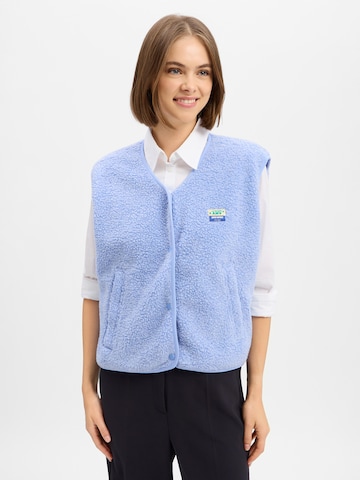AMERICAN VINTAGE Bodywarmer ' Hoktown ' in Blauw: voorkant