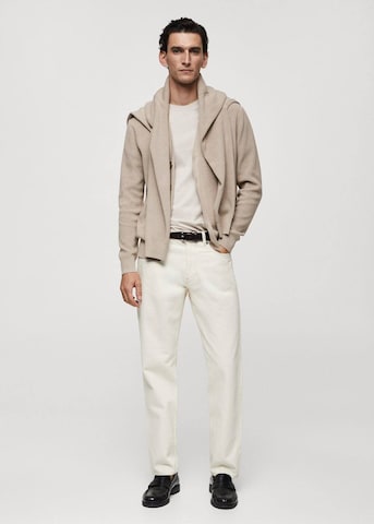 MANGO MAN Strickjacke in Beige