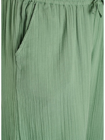 Largi Pantaloni 'Vivu' de la Zizzi pe verde