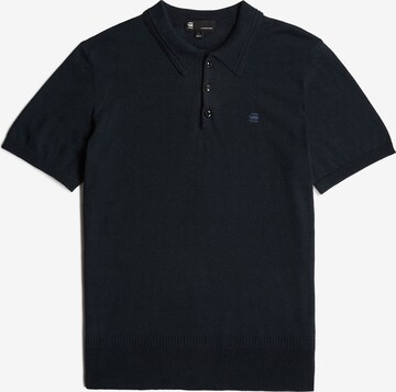 G-STAR Shirt 'Knitted' in Blauw: voorkant