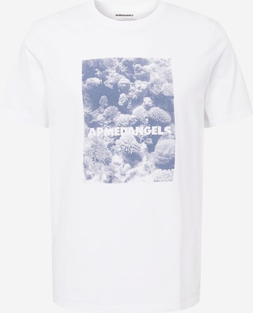 ARMEDANGELS T-Shirt 'AADON CORALS'  (GOTS) in Weiß: predná strana