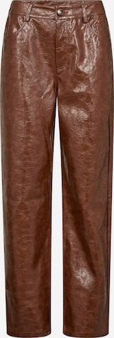 Regular Pantalon ' RichaCC ' co'couture en marron : devant