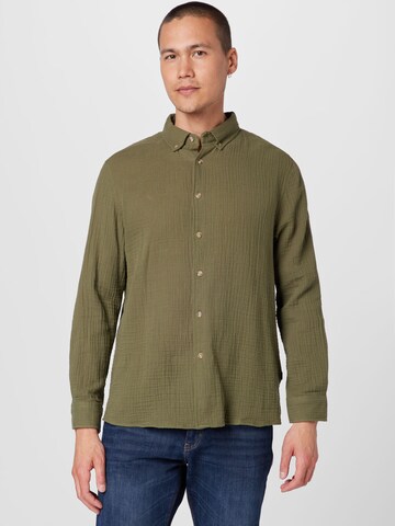 Hailys Men - Regular Fit Camisa 'Zane' em verde: frente