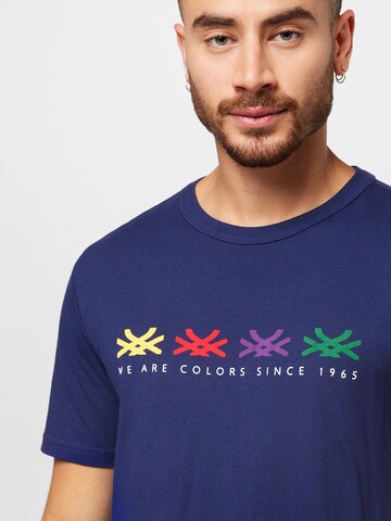 UNITED COLORS OF BENETTON T-Shirt in Blau