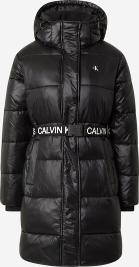 Calvin Klein Jeans Talvemantel must / valge, Tootevaade