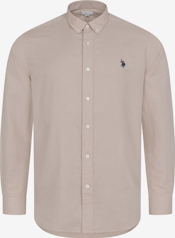 U.S. POLO ASSN. Overhemd in Beige: voorkant