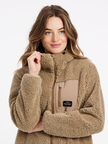 PROTEST Fleece Jacket 'PRTSAGO' in Brown
