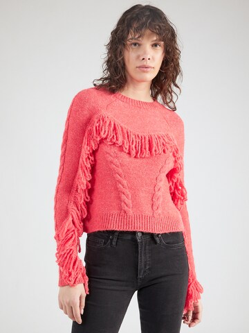 Pull-over 'MARGINA' ONLY en rouge : devant