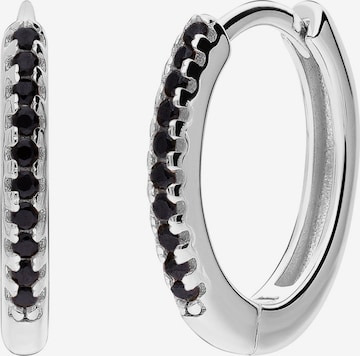 Lucardi Ohrringe 'Modernes Basic' in Silber: Vorderseite